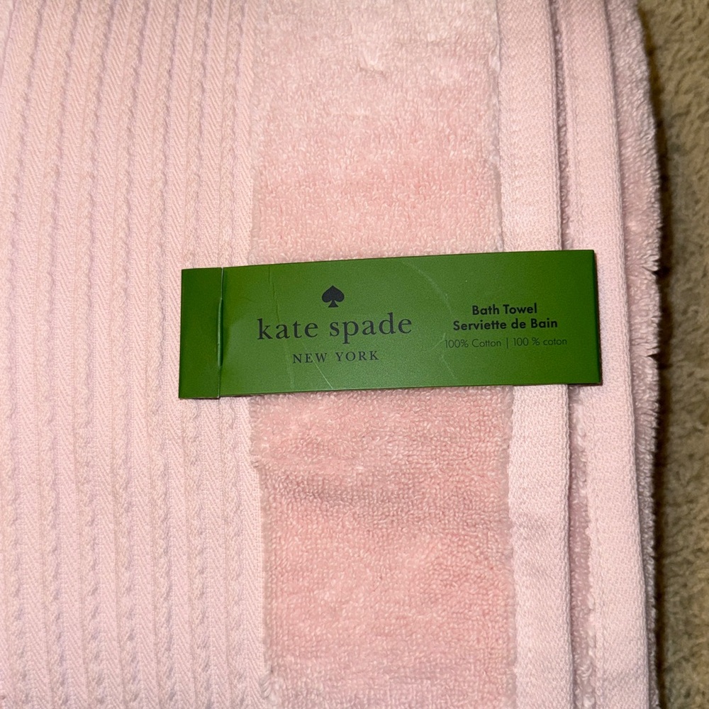 kate spade Soft Pink Bath Towel - Picture 4 of 12